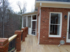 New wood & brick deck