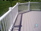 Composite decks & vinyl deck railings