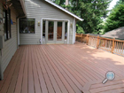 Environmentally safe composite deck installation